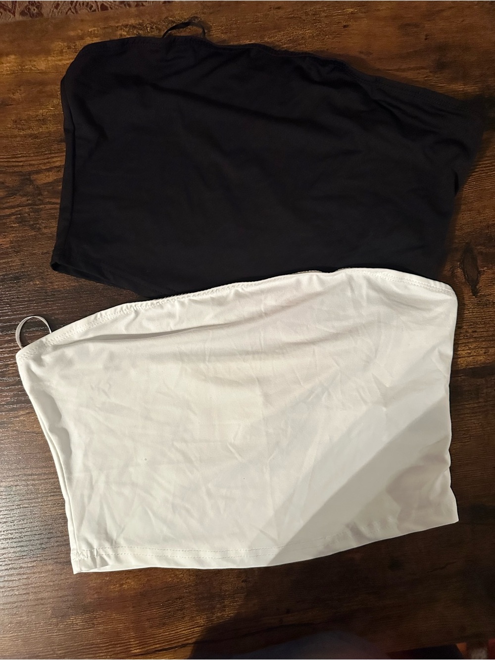 SHEIN Black & White Tube Skirt Set